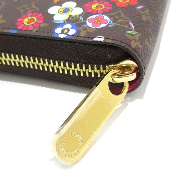 Auth LOUIS VUITTON LV x TM Zippy Wallet M14162 Monogram Pink Multi Character - - Picture 10 of 11